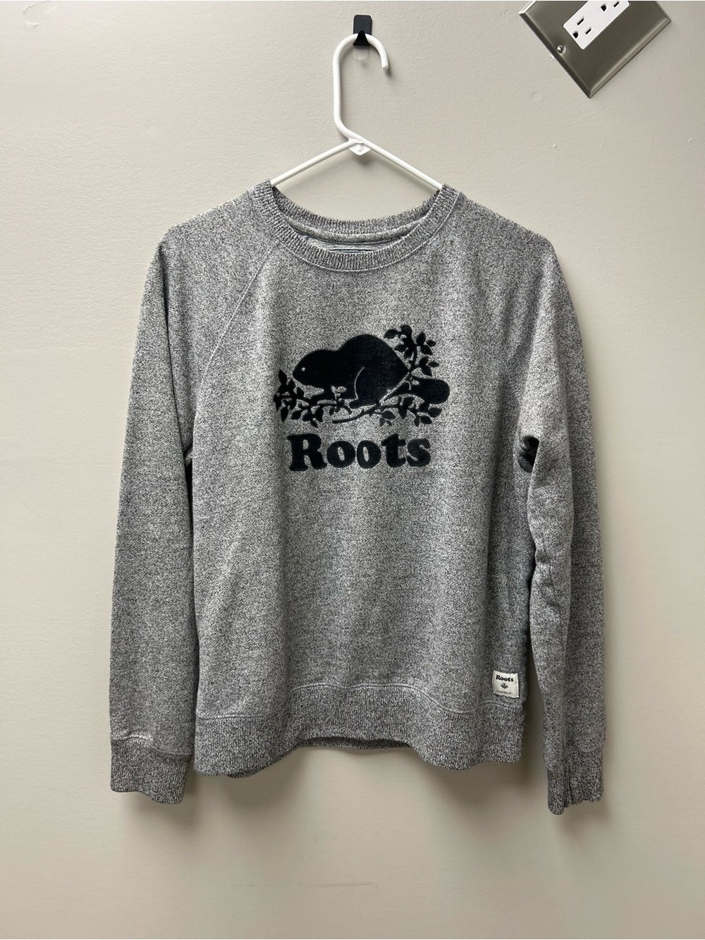 Roots Original Salt & Pepper Crewneck Sweater